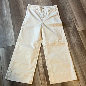 EVERLANE khaki wide leg trousers 6